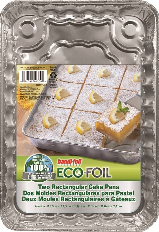 HandiFoil EcoFoil Rectangular Cake Pans, 2 Count