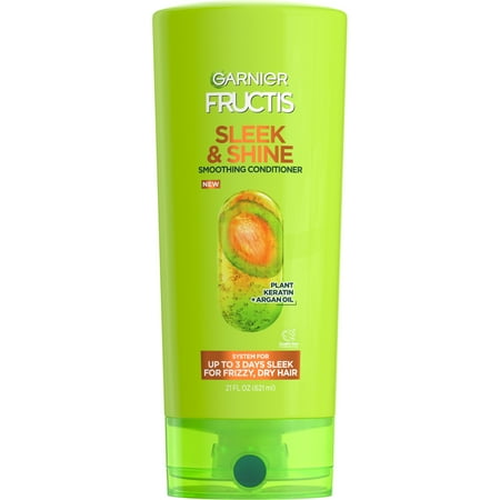 Garnier Fructis Sleek and Shine Smoothing Conditioner with Argan Oil, 21 fl oz