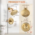 thumbnail image 3 of Wowow Single Handle 5-Spray Shower Faucet 1.8 GPM with Pressure Balance in Gold, 3 of 8