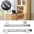 thumbnail image 1 of Kit Pour Tablette De Clavier,Bearing Runner Under Draw,Keyboards,2Pcs Thickened Cold Rolled Steel Computer Desk Keyboard Slide Rail Bracketwhite, 1 of 7