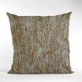 thumbnail image 4 of Plutus Patina Yarns Shiny Fabric With Twig Pattern Luxury Throw Pillow - Double sided 24" x 24", 4 of 4