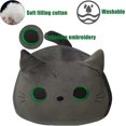 thumbnail image 4 of Black Cat Plush Toy Pillow,Creative Cat Shape Pillow, Gifted for Birthday , Valentine's Day , Cute Cat Plush Toy Gift for Girl Boy Girlfriend (Grey), 4 of 4