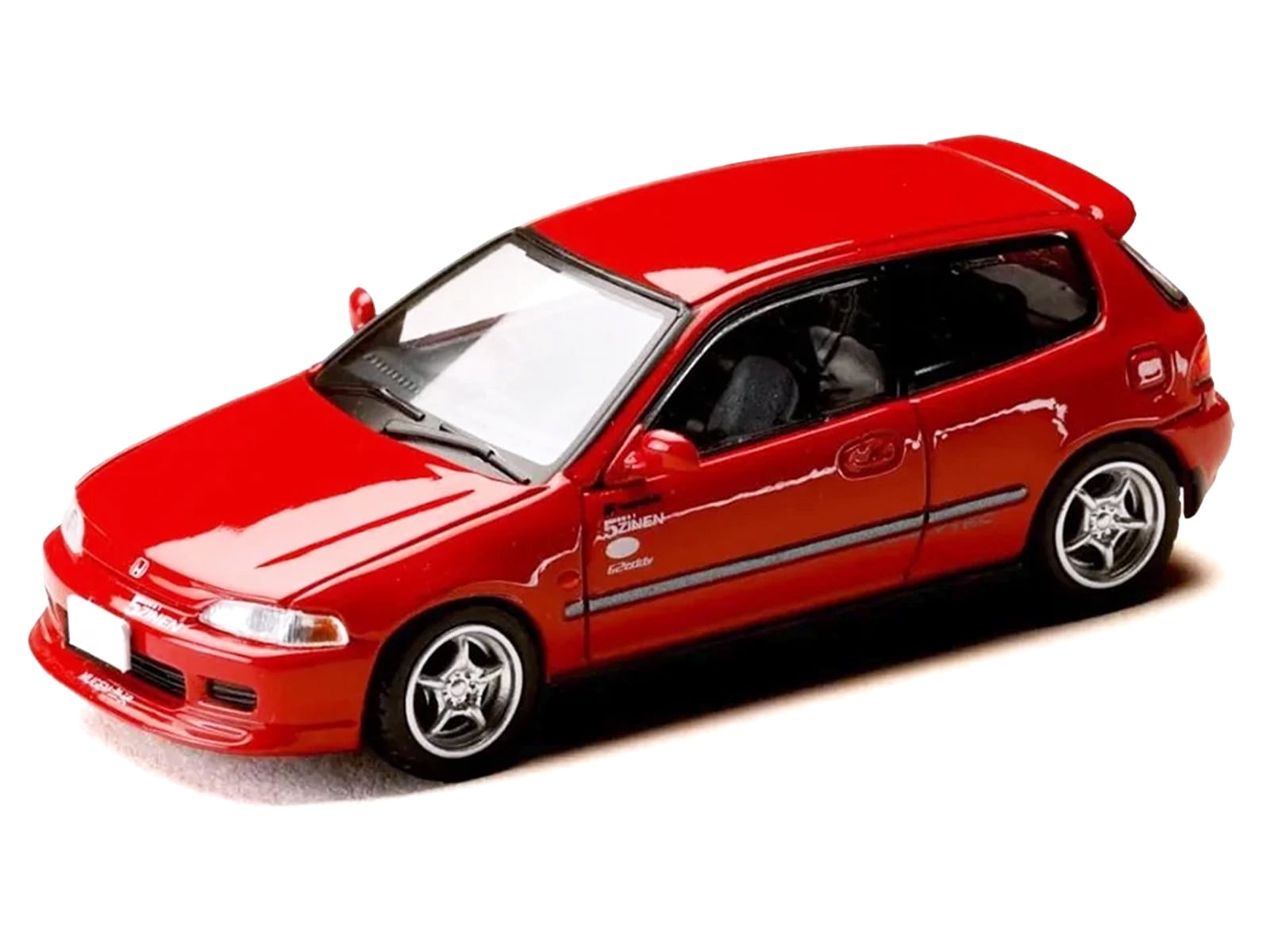 Honda Civic (EG6) RHD "Myogi Night Kids" Red "Initial D" (1995-2013) Manga 1/64 Diecast Model Car by Hobby Japan