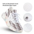 thumbnail image 3 of Aesthetic Purple Violet And White Ripple Walking Shoes for Men Woman Lightweight Tennis Fashion Elastic Sports Shoes Cushion Basketball Shoes, 3 of 7