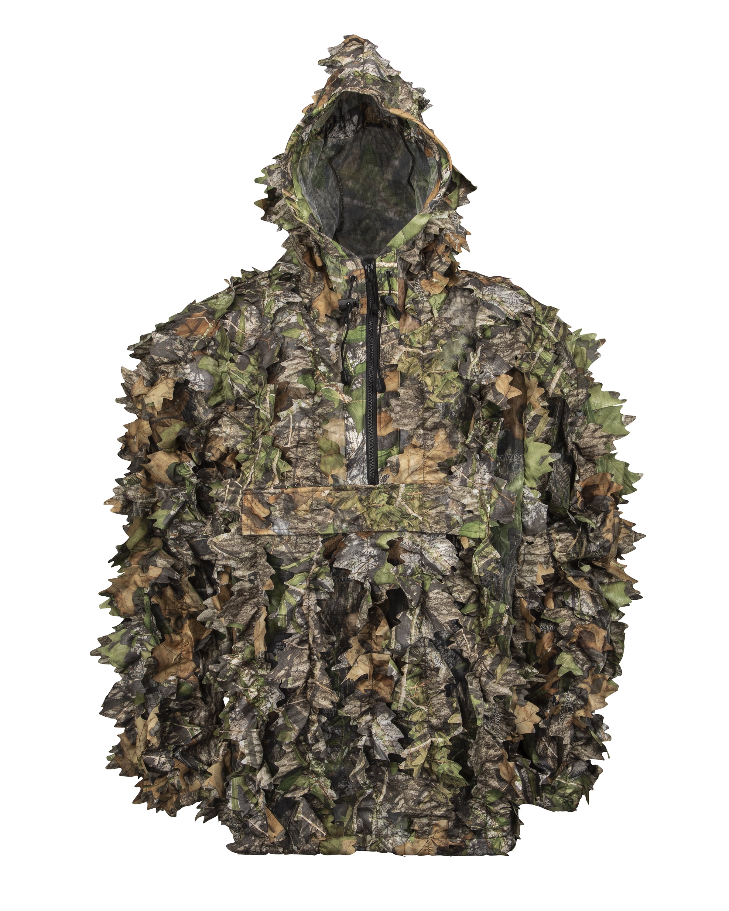 North Mountain Gear Mossy Oak Diffusion Leafy Pullover Jacket with Kangaroo Pouch Obsession Bottomland Camouflage Greenleaf 