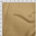 thumbnail image 4 of oneOone Polyester Spandex Yellow Fabric Asian Floral Block Craft Projects Decor Fabric Printed By The Yard 56 Inch Wide, 4 of 5