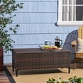 thumbnail image 4 of Brown Multi Rattan - Storage Unit for Drying Wet Pool Toys - Poolside and Patio - Fits Hosting and Toy Keeping, 4 of 6