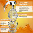 thumbnail image 3 of Distributeur de Miel – Verre Anti-Goutte avec Support – Pot de Miel – Récipient en Verre Transparent avec Trempette 8 Oz – Distributeur de Sirop d'Érable – Pot de Miel avec Support – Bouteille de Miel avec Couvercle Rabattable_cadeau Spécial 4704, 3 of 5