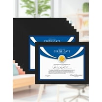Icona Bay 8.5x11 Black Diploma Frames, 12 Pack, Exclusives Collection (US Company)