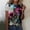 Pink2, variant on Women T Shirts Fun Dragonfly Print Classic Short Sleeve Tees Tops Vintage Floral Trendy Casual Round Neck Blouses