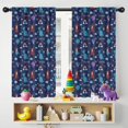 thumbnail image 5 of Blackout Kids Curtains,Dark Blue Dinosaur Volcano Pattern Childrens Insulated Curtains Set Of 2,Bedroom Essentials,Toddler Room Decor 42"x54", 5 of 5