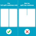 thumbnail image 2 of Split King Mattress Protector for Adjustable Bed, Soft Breathable Waterproof Split King Mattress Pad Cover, 6-18 inches Deep Pocket, White, 2 of 8