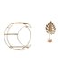 thumbnail image 1 of Estante de almacenamiento de pared,Estantería colgante de pared de metal de 3 niveles para decoración de dormitorio,Estante de pared flotante de 3 capas que ahorra espacio,Escultura de, 1 of 8