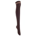 thumbnail image 3 of 3 Pairs Awesome Women Thigh High Cotton Boot Socks. Durable Knee High Socks, Perfect As Winter & Spring Socks Size 6-9 (Black, Coffee, Dark Grey)T1023-3c1, 3 of 4