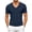 Dark Blue, variant on Mens Casual Slim Fitted V Neck T Shirt Short Sleeve Solid Color Shirts Soft Breathable Tops For Gym And Weekend Activities