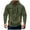 Army Green, variant on Men's Color Block Hoodie Casual Sweatshirts Multi Pocket Half Zip Casual Workwear Jacket for Sports and Fitness Army Green