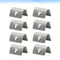 thumbnail image 3 of SHISUYAN Wire Management Buckle 8 Pcs Silver Stainless Steel Deflector for Driving, 3 of 8