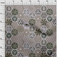 thumbnail image 3 of oneOone Rayon Dusty Gray Fabric Geometric Dress Material Fabric Print Fabric By The Yard 56 Inch Wide, 3 of 5