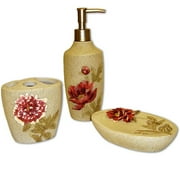 Home Trend Classic Peony 3 Piece Accesso