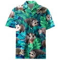 thumbnail image 3 of Funny Possum Tropical Hawaiian Shirt For Men Short Sleeve Button Down Shirt Men Opossum Hawaiian Shirts, 3 of 7