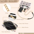 thumbnail image 3 of FORMRS Women Crossbody Purse with Chain Strap Vegan Leather Shoulder Handbag, Blue Abstract Pattern, 3 of 7