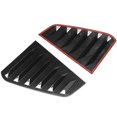 thumbnail image 3 of 2X Car Rear Side Window Louvers, for Golf 7 R 7 7.5 2013-2020 Racing Style Window Blinds Vent Scoop Cover Black, 3 of 7