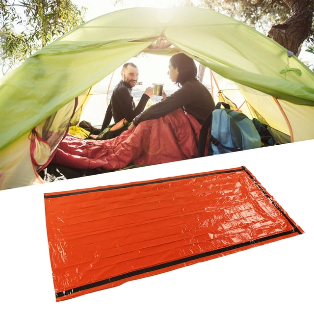 Mgaxyff Sac de Survie Bivouac, Sac de Couchage Confortable, Sécuritaire, Résistant aux Déchirures, Isolant Thermique, Épaisseur 0,03 mm avec Sac de Rangement pour le Camping