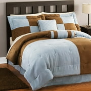 Canopy Fine Lines Comforter Set, French Blue/Sky Blue