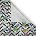 thumbnail image 4 of Ambesonne Chill Valance Pack of 2, Zigzag Colorful, 54"X18", Multicolor, 4 of 5