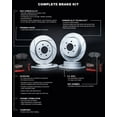 thumbnail image 4 of R1 Concepts Front Rear Brakes and Rotors Kit |Front Rear Brake Pads| Brake Rotors and Pads| Performance Off-Road/Tow Brake Pads and Rotors|fits 2005-2010 Jeep Commander, Grand Cherokee, 4 of 5