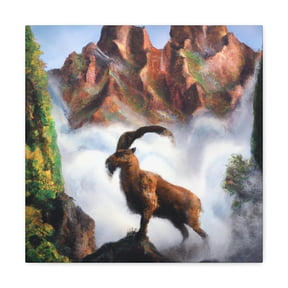 Ibex in Baroque Style - Canvas