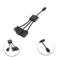 thumbnail image 6 of Almencla 2x3 in 1 USB 2.0 OTG Cable Adapter, Micro USB Hub USB OTG Extension Adapter 2 Pcs, 6 of 7