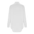 thumbnail image 6 of Sexlip Womens Patent Leather Zip Up Jacket Long Sleeve Design Waterproof Fabric Relaxed Silhouette for Night Out Looks White XXL, 6 of 7