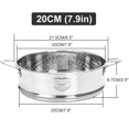 thumbnail image 3 of 20cm Thickening Food Steam Rack Stainless Steel Steamer with Double Ear for Soup Pot Milk Pot Kitchen Tools, 3 of 10