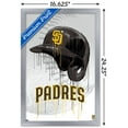 thumbnail image 3 of MLB San Diego Padres - Drip Helmet 22 Wall Poster, 14.725" x 22.375" Framed, 3 of 5