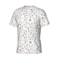 thumbnail image 5 of Vsdgher Funny Chicken Print Men's Dry Fit Mesh Athletic Shirts Moisture Wicking Tennis T-Shirt Tops, 5 of 9