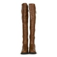 thumbnail image 4 of Women's Gold Zipper Design Lug Over The Knee Boots 19705, 4 of 6