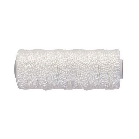 Koch 7023849 100 ft. White Diamond Braided Polyester Mason Line Rope