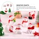 thumbnail image 2 of 10pcs adornos navideños en miniatura Santa Claus y muñeco de nieve artesanías de resina, 2 of 8