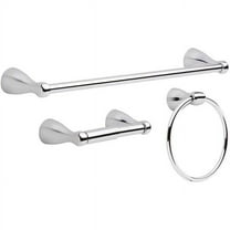 Liberty Hardware FND63-PC Delta Foundations Bath Hardware Assembly Set, Chrome - 3 Piece
