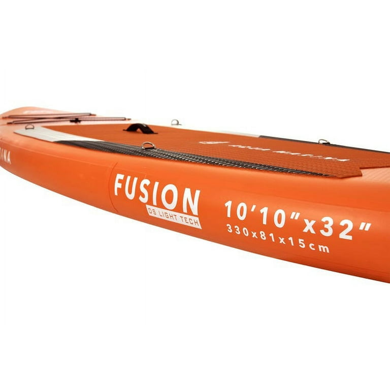 Pump Safety & Stand Marina - Bag, FUSION 1010 including Fin, - Inflatable Aqua Carry Package, SUP Board Harness Paddle Up Paddle,