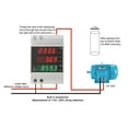 thumbnail image 4 of Medidor De Energía En Riel DIN, Transformador Incorporado Fácil Operación AC80-300V 100A Voltímetro Retardante De Llama De Respuesta Rápida Multifuncional Para Centros, 4 of 7