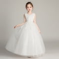 thumbnail image 2 of Vestido infantil sin mangas, vestido de princesa de alta gama, vestido de novia para niña, minifalda, vestido de pasarela para niña de las flores, vestido de disfraz de piano, 2 of 6