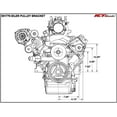 thumbnail image 4 of ICT Billet LS Idler Pulley Bracket Power Steering Eliminator G8 CTSV Corvette 1997-13 LS1 LS3 551776-1, 4 of 8