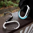 thumbnail image 4 of Aellinatey Hiking Climbing Aluminum Alloy Carabiner Locking D Shape Locking Carabiner, 4 of 12