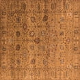 thumbnail image 1 of Ahgly Company Indoor Square Oriental Orange Industrial Area Rugs, 3' Square, 1 of 4