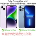 thumbnail image 2 of 2 pack Compatible with iPhone 14 Plus and compatible with iPhone 13 Pro Max Privacy Screen Protector mirror Tempered Glass Anti Bluelight colorful Film Anti-Spy Full Coverage 6.7 inch, 2 of 8