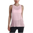 thumbnail image 1 of Timegard Workout Tops for Women Round Neck Back Split Hollow out Loose Lightweight Running Tank Top, 1 of 8
