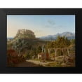 thumbnail image 2 of Von Klenze, Leo 18x15 Black Modern Framed Museum Art Print Titled - Landscape with the Castle of Massa di Carrara, 2 of 5