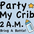 thumbnail image 2 of CafePress - Party My Crib Body Suit - Baby Light Bodysuit, Size Newborn - 24 Months, 2 of 4